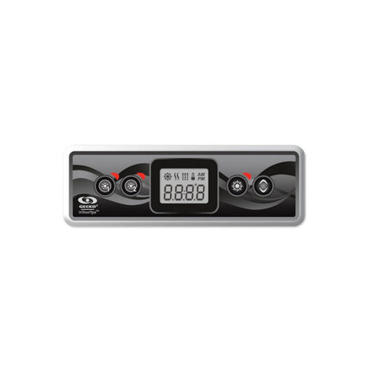 Gecko in.k300 Electronic Keypad 4-Button, LCD, Pump1-Pump2-Light-Temp, 10' Cable, w/in.Link Plug