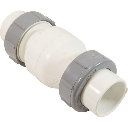 Check Valve, Flo Control,Spring,1-1/2"s,1/2lb,True Union,Wht 1700-15