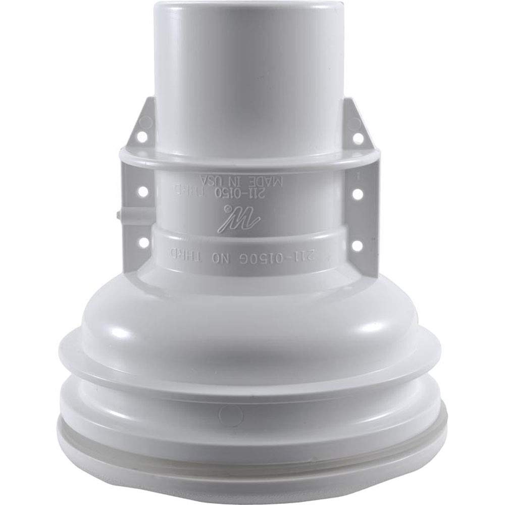 Waterway Plastics Jet Cmplt, WW Old Faithful, 4-3/4"hs, 175gpm, Scal, Wht, Str Body