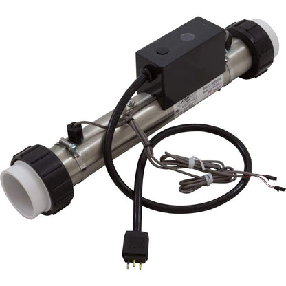 Hydro-Quip Heater, FloThru,PS-B Series M7TM,15"x 2", 230v,4kW, 30" Cord 48-PS40-SB