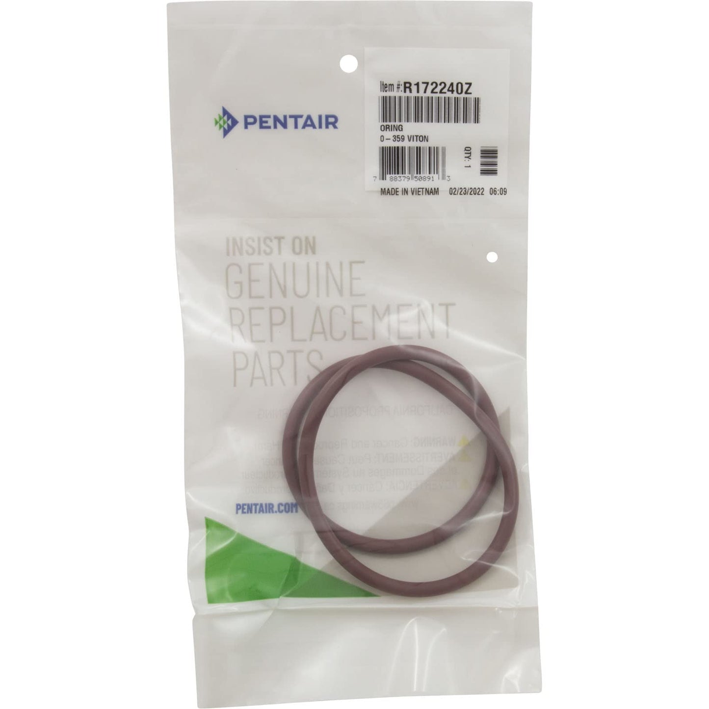 Pentair R172240 Lid to Housing O-Ring Replacement Rainbow High Capacity Automatic Chlorine/Bromine Pool and Spa Feeder