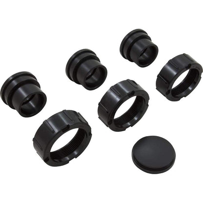 Zodiac R0462600 50-mm Tailpiece, Cap and Union Nut Set Replacement for Zodiac Jandy CS Series Cartridge Pool and Spa Filters, Set of 3