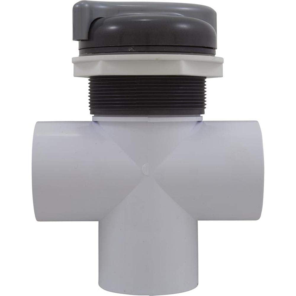 CMP Custom Molded Diverter Valve 3 Way 2in. Slip S Handle Graphite Gray-Silver 25043-107-000