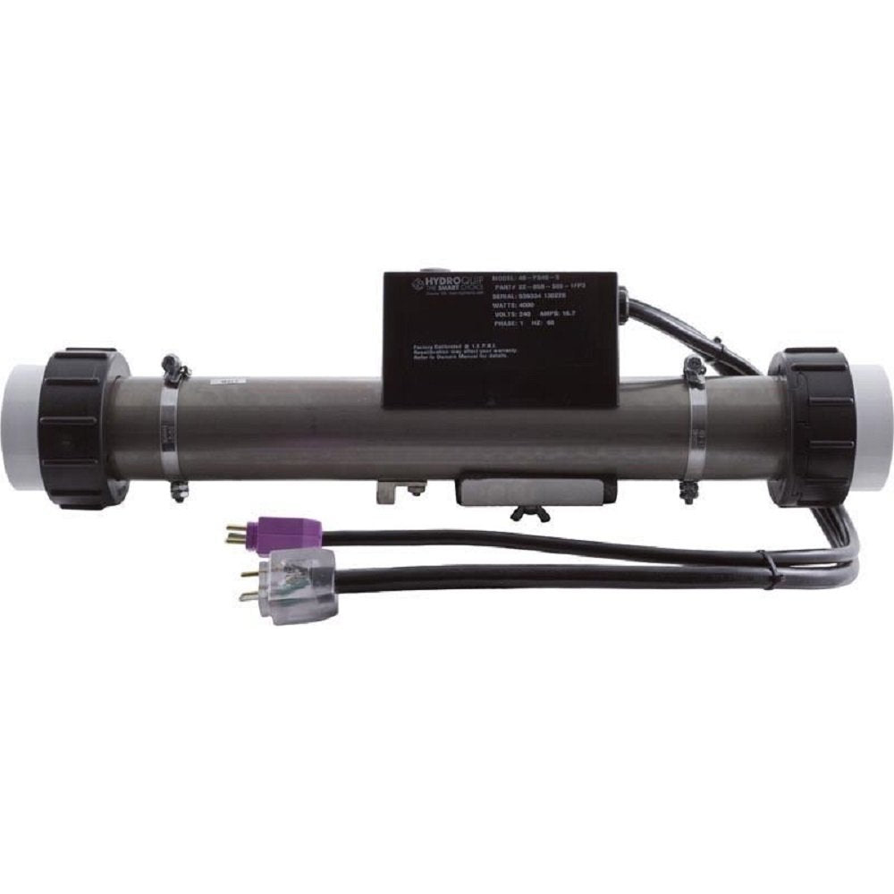 Hydro-Quip Heater, FloThru, HQ PS Elec,230v, 4.0kW, w/Short Cord,Slide 48-PS40-S