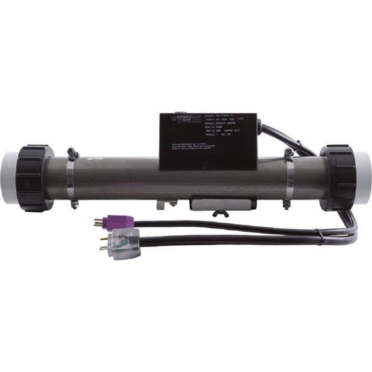 Hydro-Quip Heater, FloThru, HQ PS Elec,230v, 4.0kW, w/Short Cord,Slide 48-PS40-S