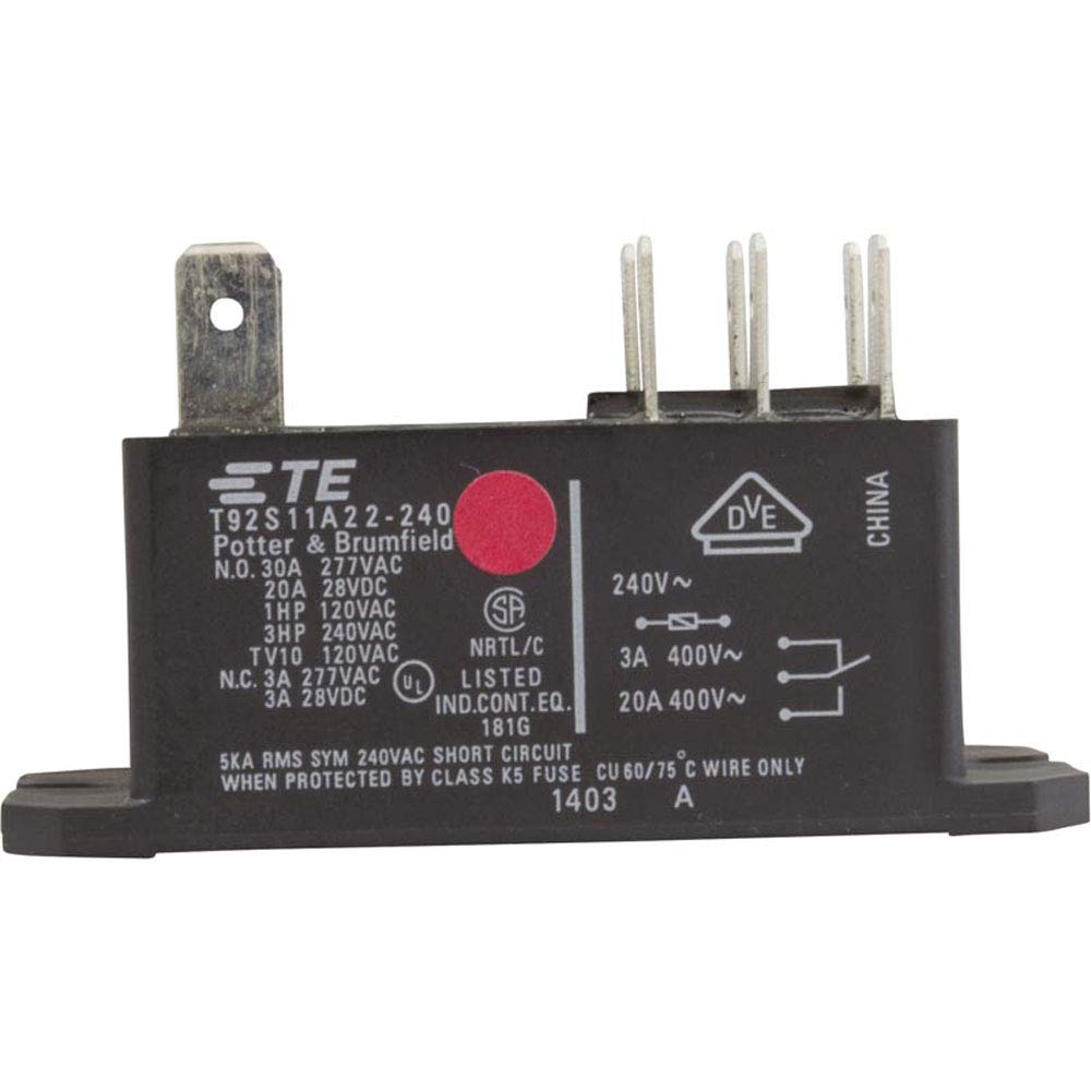 Potter & Brumfield 35-0037-K Relay, T-92, DPDT, 30A, 230v, Coil
