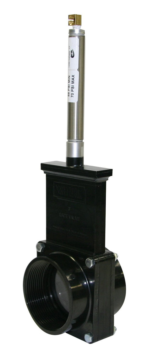 Valterra 9307S ABS Gate Valve, 3" FPT, Metal Air Cylinder