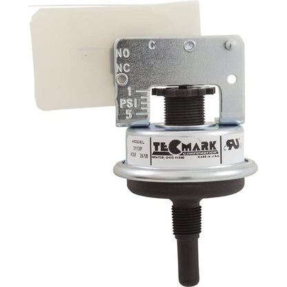 Tecmark Pressure Switch, Tecmark, SPNO, 1/8"mpt, 25 Amp, Plastic 3113P