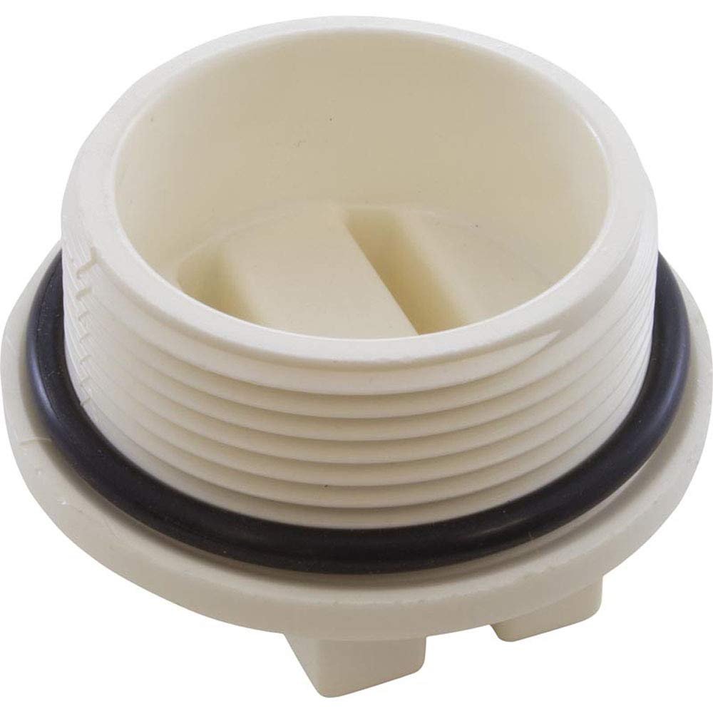 Plug, Praher ABS Side Mount Valves, 1-1/2"mpt, White