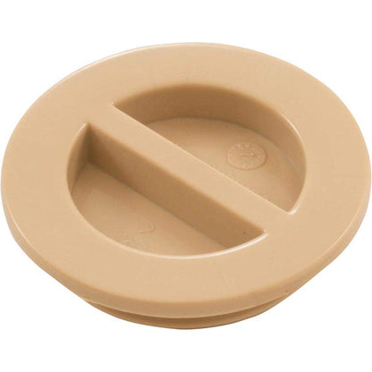 Custom Molded Products 1.5In Npt Flat Plug, Tan