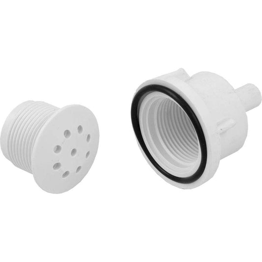 Waterway Plastics 806105118141 WW Top Flo 3/8" b Straight Body White Air Injector