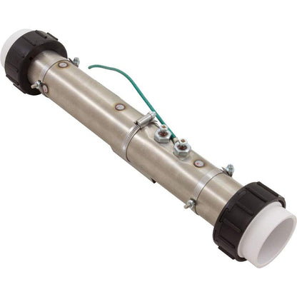 Hydro Quip Heater, FloThru, Universal, 15" x 2", 230v, 5.5kW, w/Union