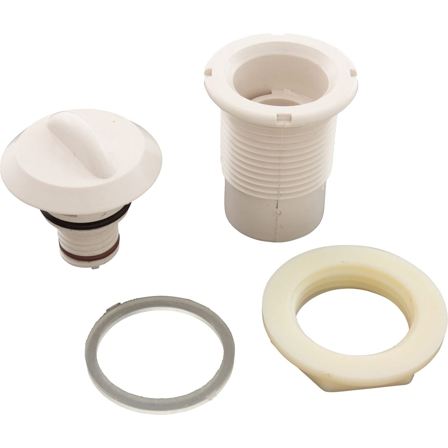 Waterway Plastics 806105115713 1/2" White Air Control Straight Nut Crescent Handle