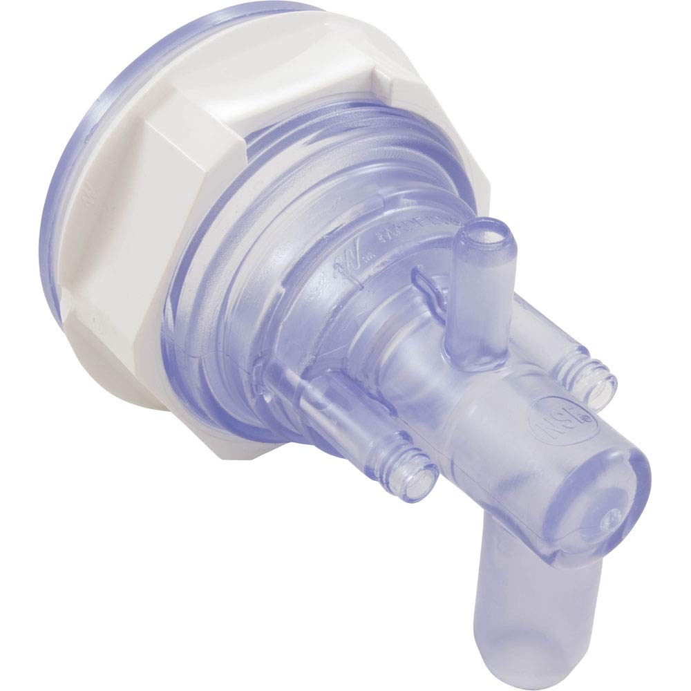 Waterway 228-0438 Jet Body, Poly Storm, a3/8" sb, w3/4" sb, THD, Clear