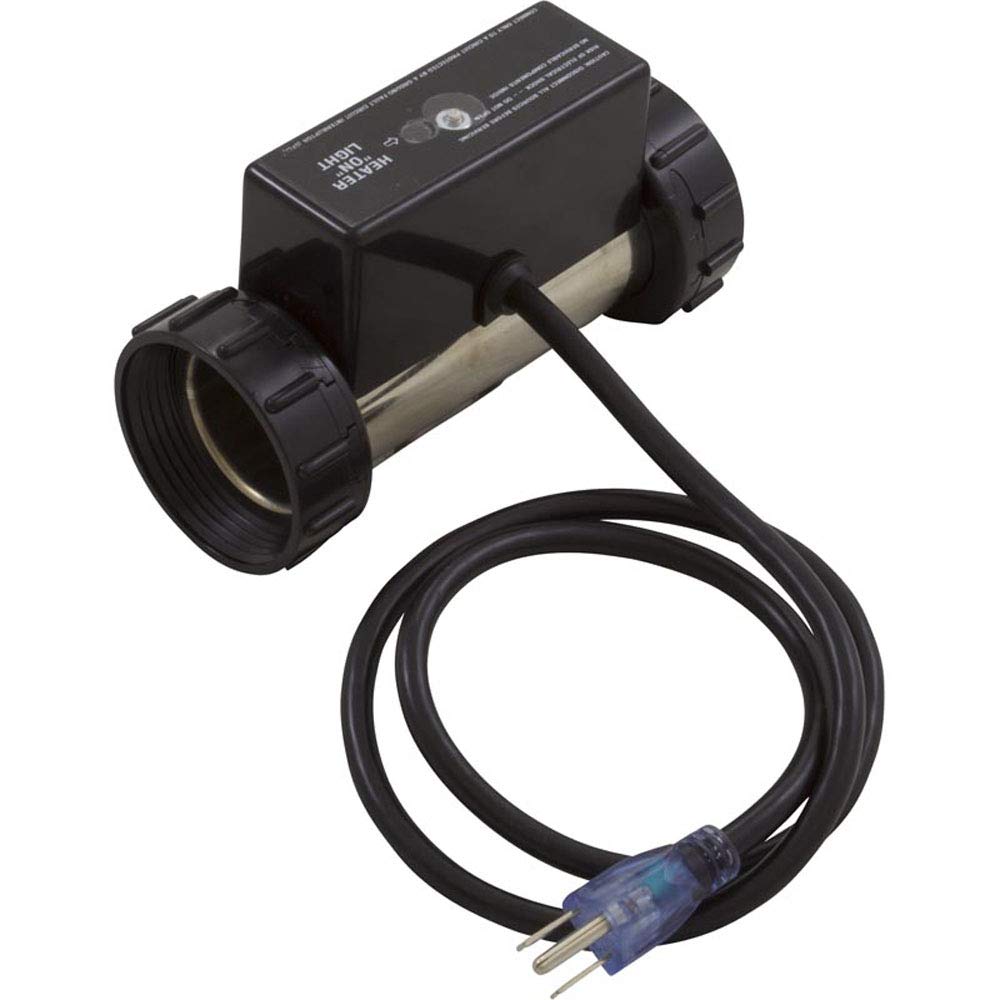 Hydro-Quip Heater, Bath,HQ Inline,PH101-15UP-S,1.5kW,3ft Cord,Plug,5.5"