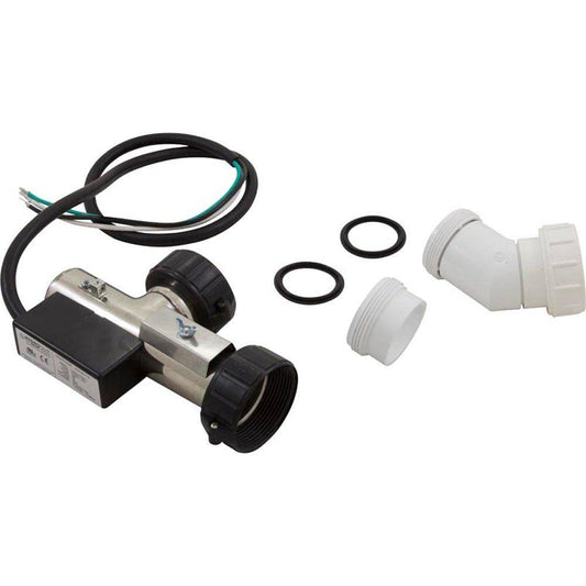 Hydro-Quip Heater,FloThru Curved,Arctic Repl,8.5" x 2",230v,5.5kW,Gen2 48-9123-7T-K