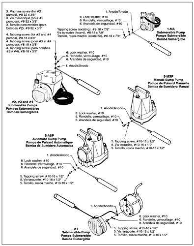 Little Giant SA-1 Sacrificial Anode Extends the Life of Aluminum Pumps, Grey, 599002