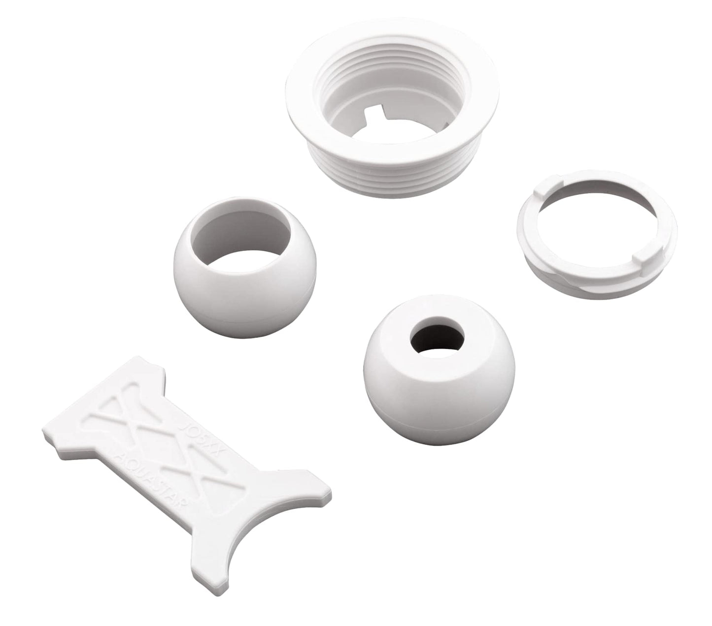 Aquastar JO101 1-1/2"MPT Flush Retrofit Eyeball- White