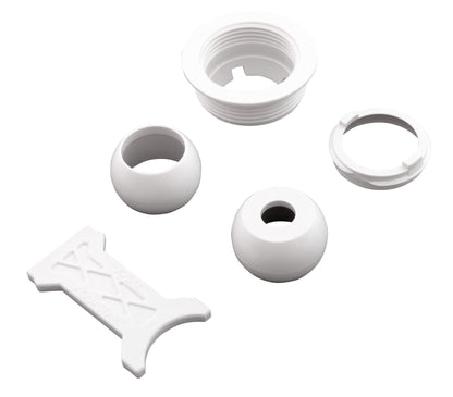 Aquastar JO101 1-1/2"MPT Flush Retrofit Eyeball- White