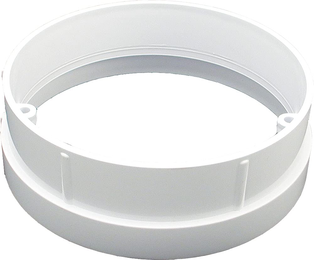 Custom Molded CMP 25526-100-000 White Skimmer Extension Collar for Swimming Pool Skimmers