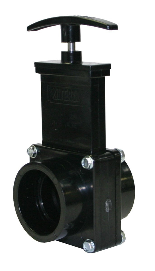 Valterra 7101 ABS Gate Valve, Black, 1-1/2" Slip