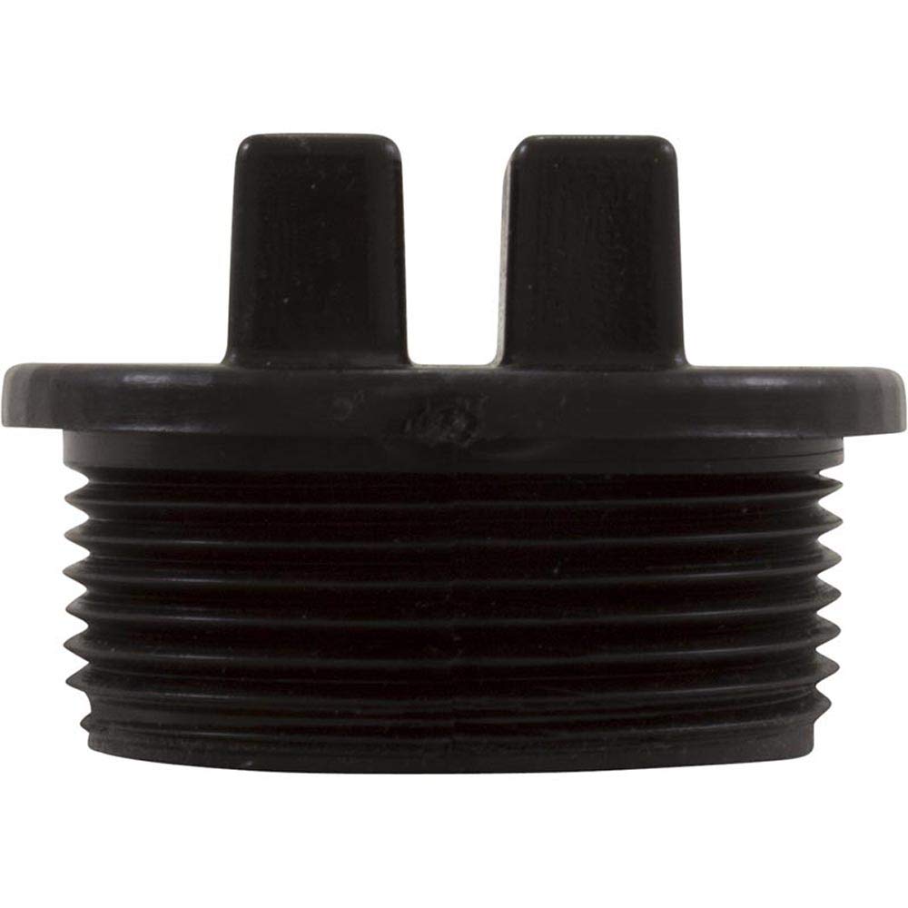 Waterway Plastics Universal Plug 1 1/2" Mpt W/O Ring Groove - Black