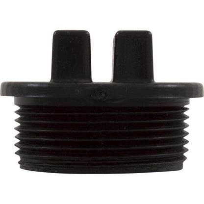 Waterway Plastics Universal Plug 1 1/2" Mpt W/O Ring Groove - Black