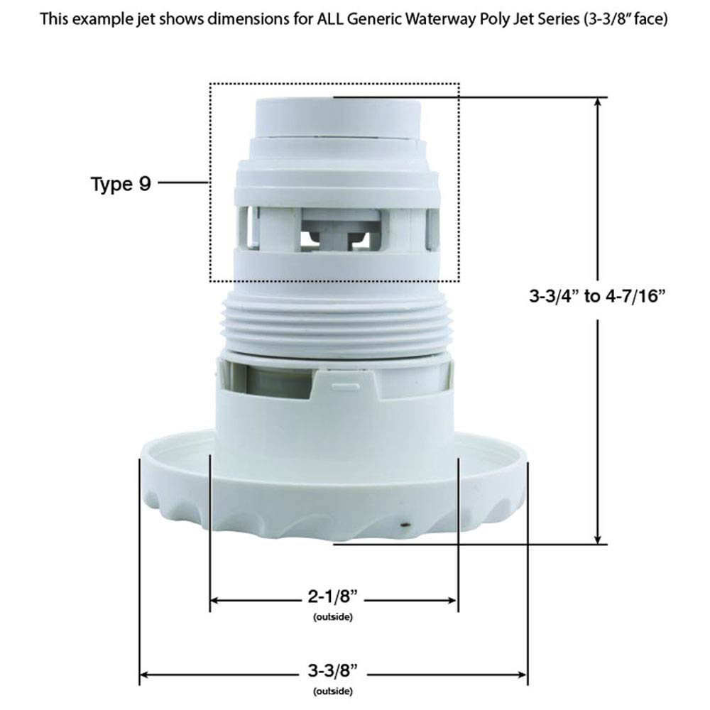 Custom Molded Products CMP Scalloped Jet Internal with 3.5" Flange ROTATIONAL 25591-220-000