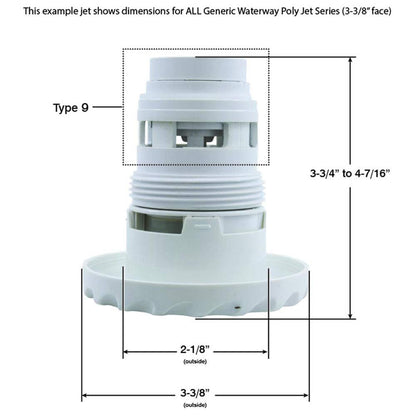 Custom Molded Products CMP Scalloped Jet Internal with 3.5" Flange ROTATIONAL 25591-220-000