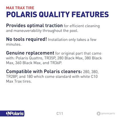 Polaris Genuine Parts Tire, MaxTrax, Black, 380/360/280, C11