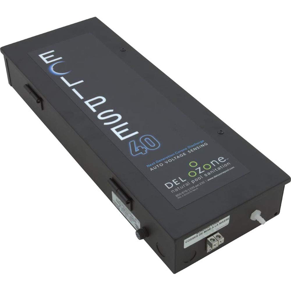 Ozonator,DEL Eclipse,CD,115v/230v,25,000/100,000 Gallons,38w