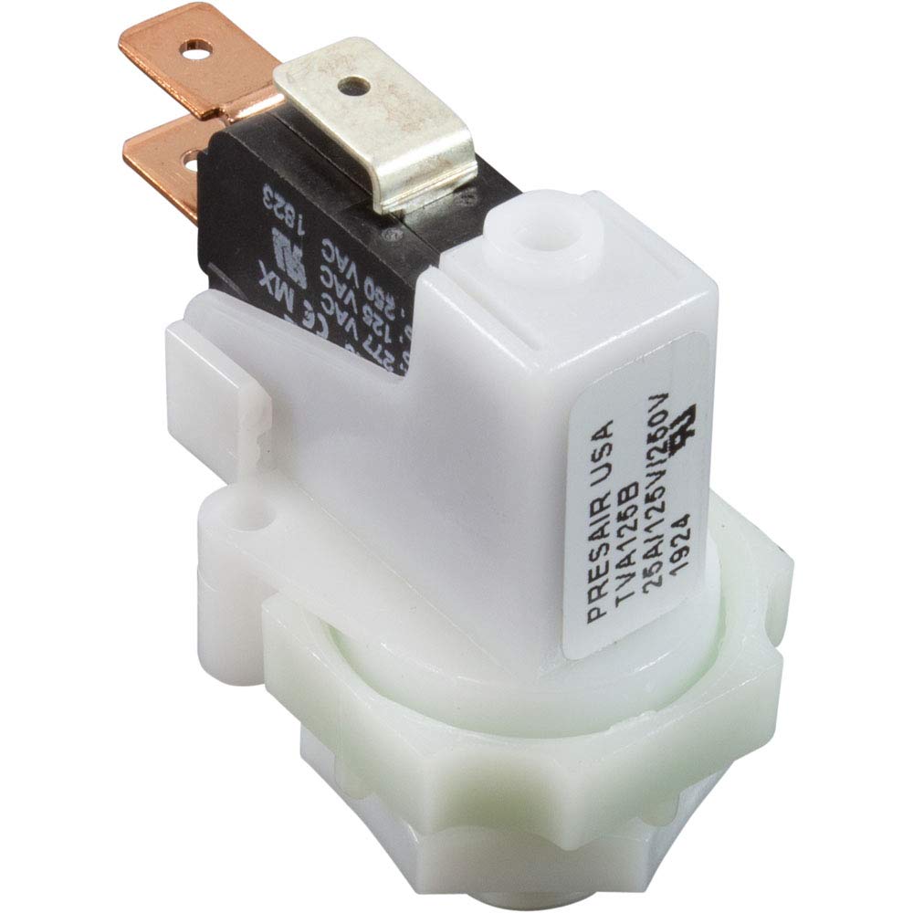 Senasys Air Switch, PresAir, SPDT, 9/16" Center Spout, 25A, Latching