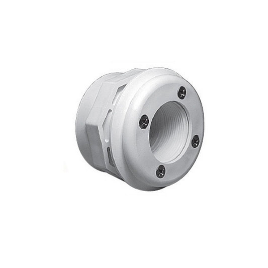 Waterway 400-9067B 1.5" FPT x Socket Steel Wall Fitting Assembly Gray