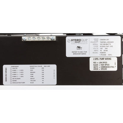 Hydro-Quip CS4009-US1, INC. - CS4009-US1 Slide, AIR, P1, BLR, Circuits 120/240