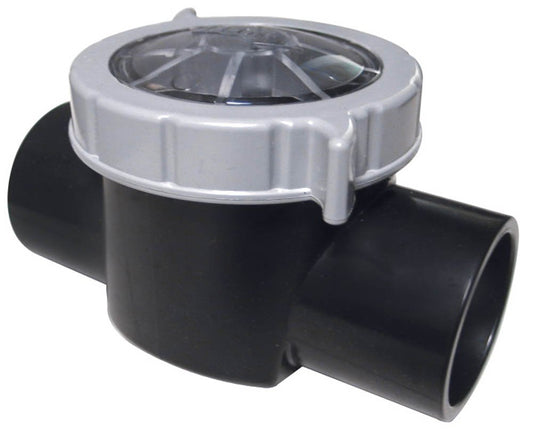 Custom 25830-400-000 2" SKT x 2.5" SPT Black CPVC Check Valve