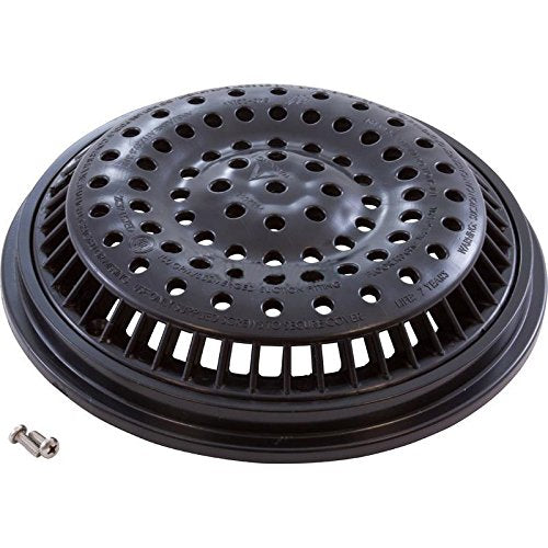 Waterway 640-2311V Pool Grated Anti-Vortex Cover and Frame Assembly Black