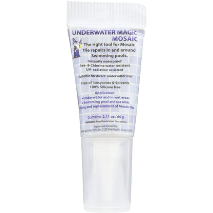 Underwater Magic Sealant, Mosaic, 2.1 oz Tube, White