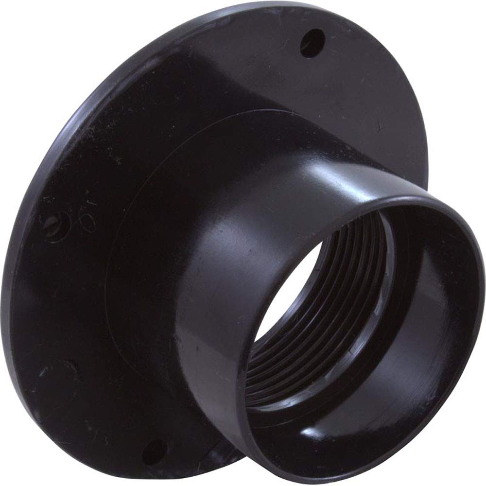Custom Molded Products Wall Fitting, 1-1/2" fpt x 2" Insider, 3-1/2" fd, Black #25524-204-000