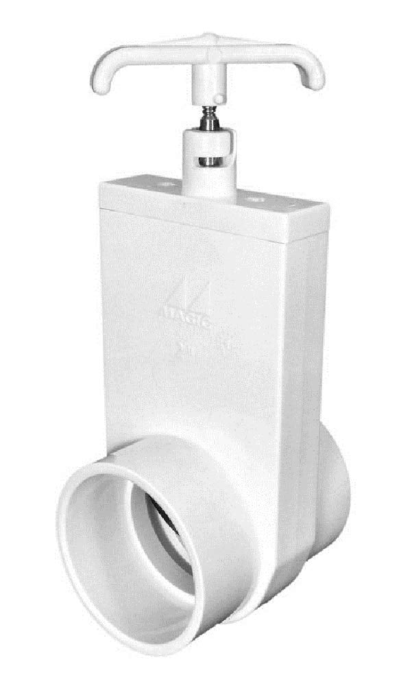 Magic Plastics Slide Valve: Uni-Body 2" Slip X 2" Slip