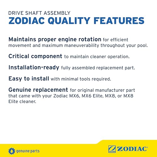 Zodiac Genuine Parts MX8 Drive Shaft Assembly Replacement Kit, R0525100