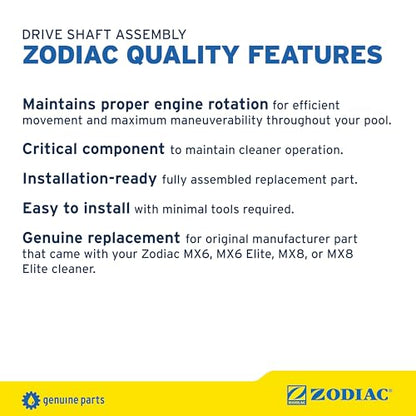 Zodiac Genuine Parts MX8 Drive Shaft Assembly Replacement Kit, R0525100