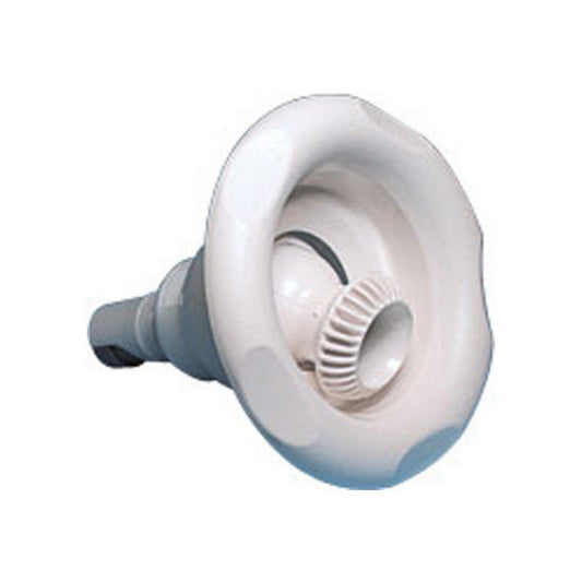 Waterway Power Storm Thread-in Gunite Directional Five-Scallop Spa Jet Internal, White 229-7630G