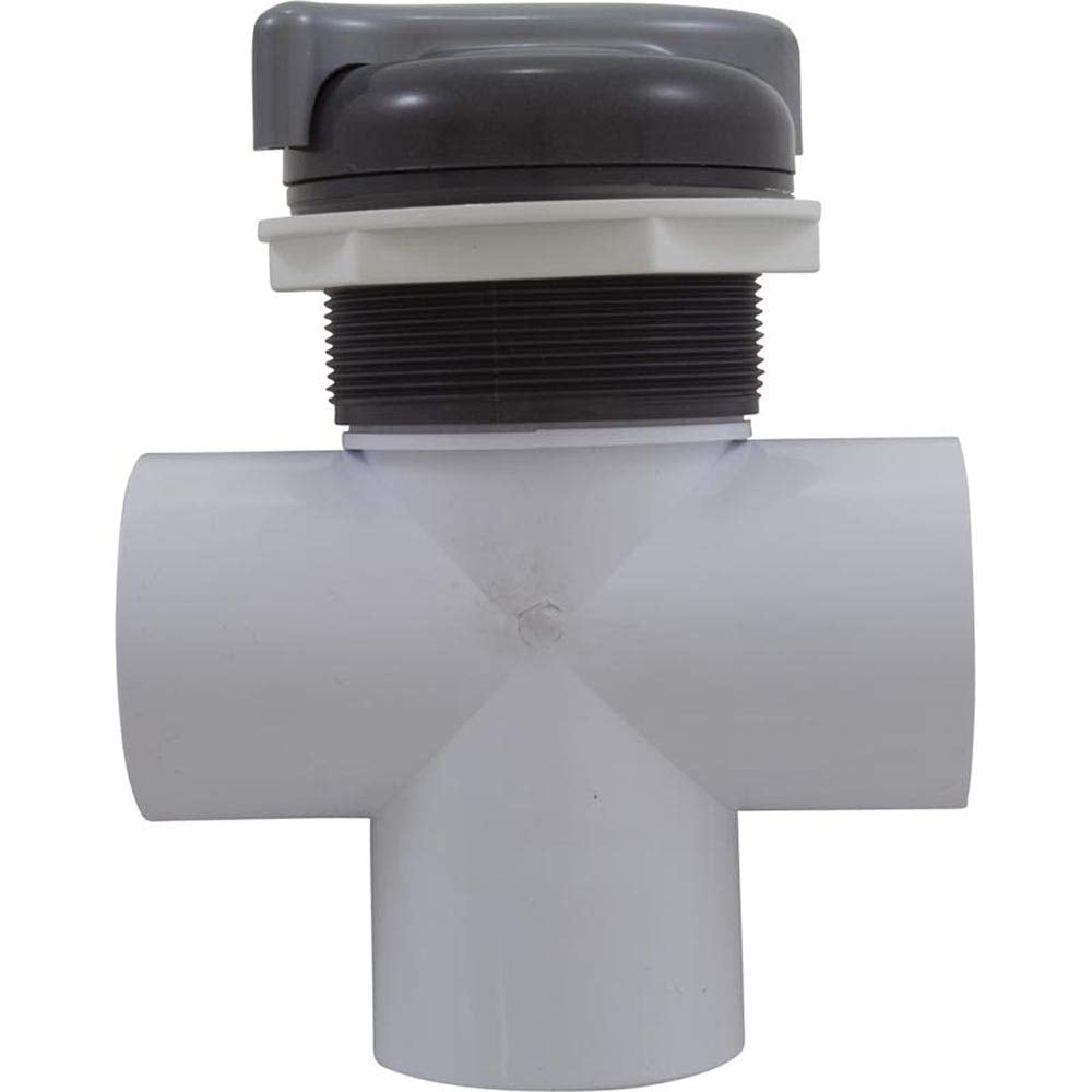 CMP Custom Molded Diverter Valve 3 Way 2in. Slip S Handle Graphite Gray-Silver 25043-107-000