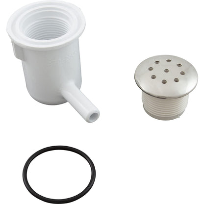 Waterway Top-Flo Air Injector 3/8in. Barbed Ell - SS Escutcheon 670-2350