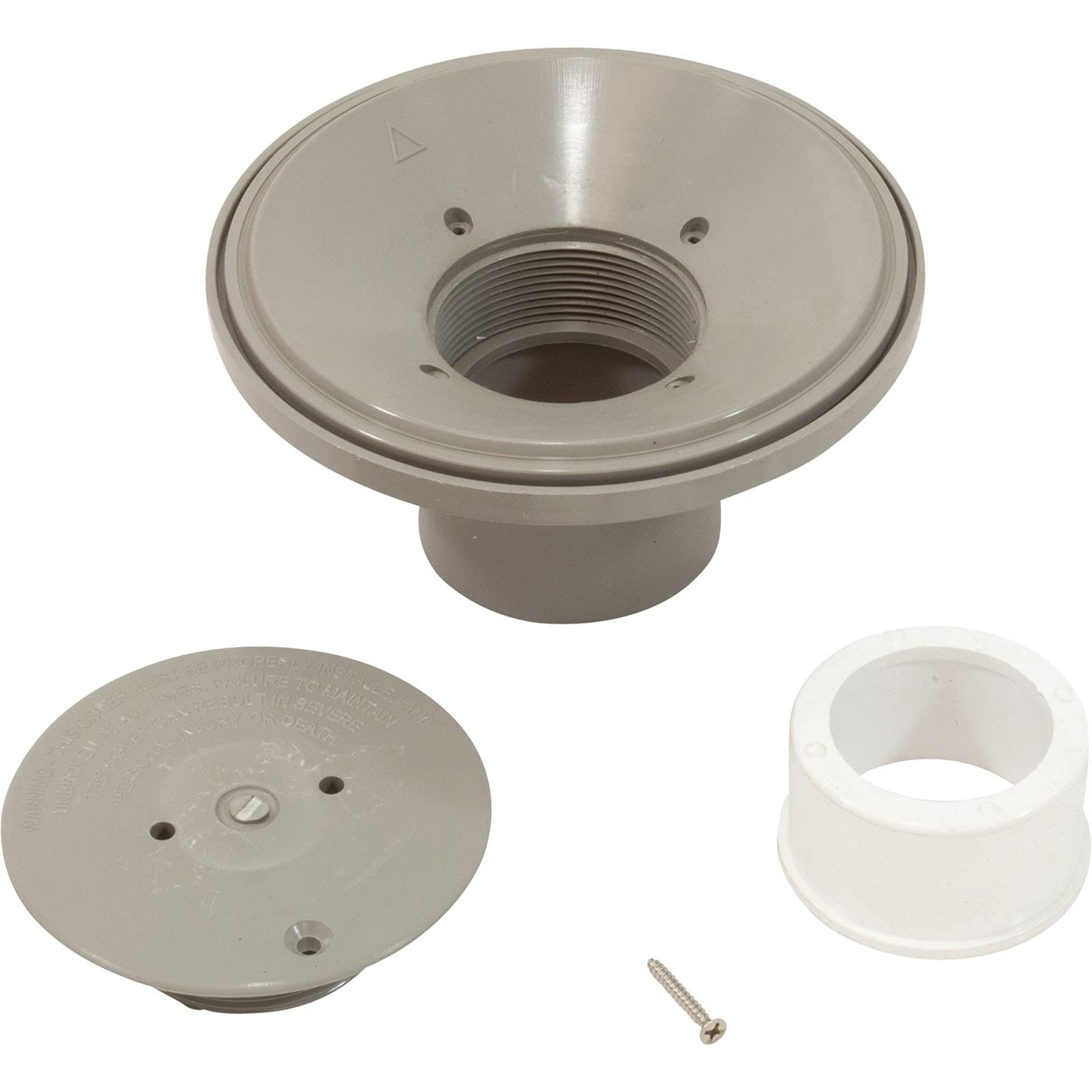 Waterway Plastics Floor Return Fitting Assembly Gray