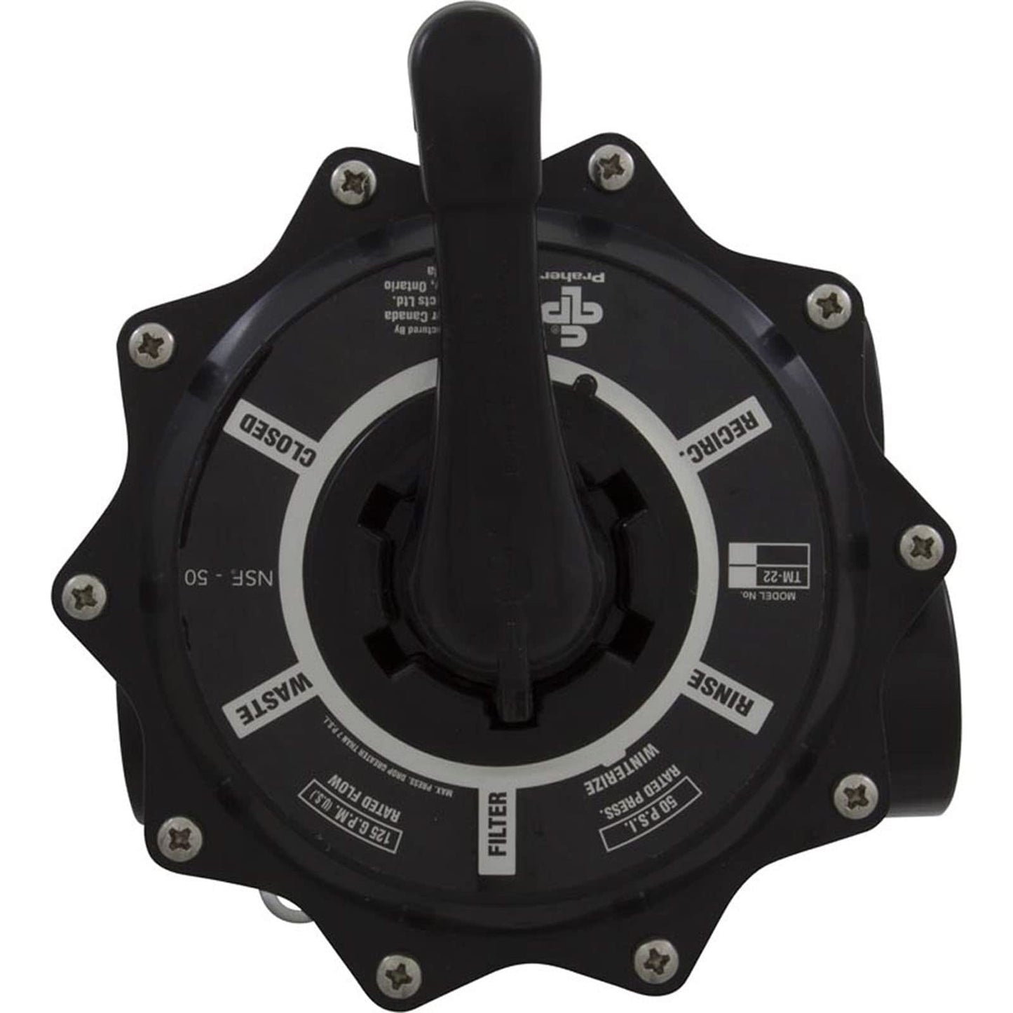 Praher Valve Top Mount Bolt On 2in. TM-22-E