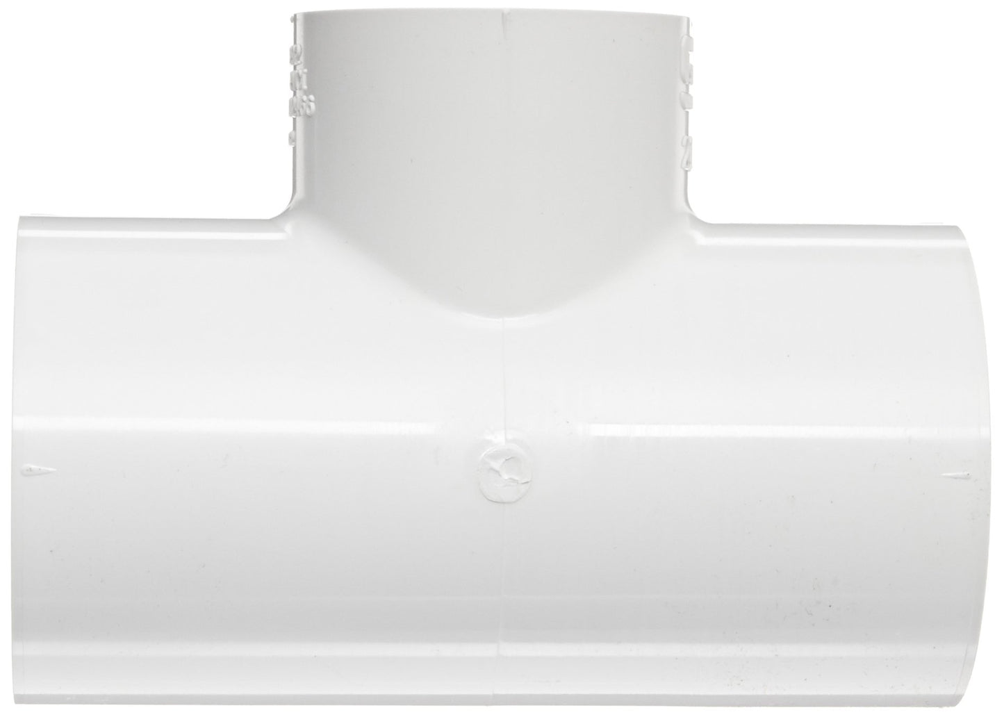 Spears 401 Series PVC Pipe Fitting, Tee, Schedule 40, White, 2" Socket