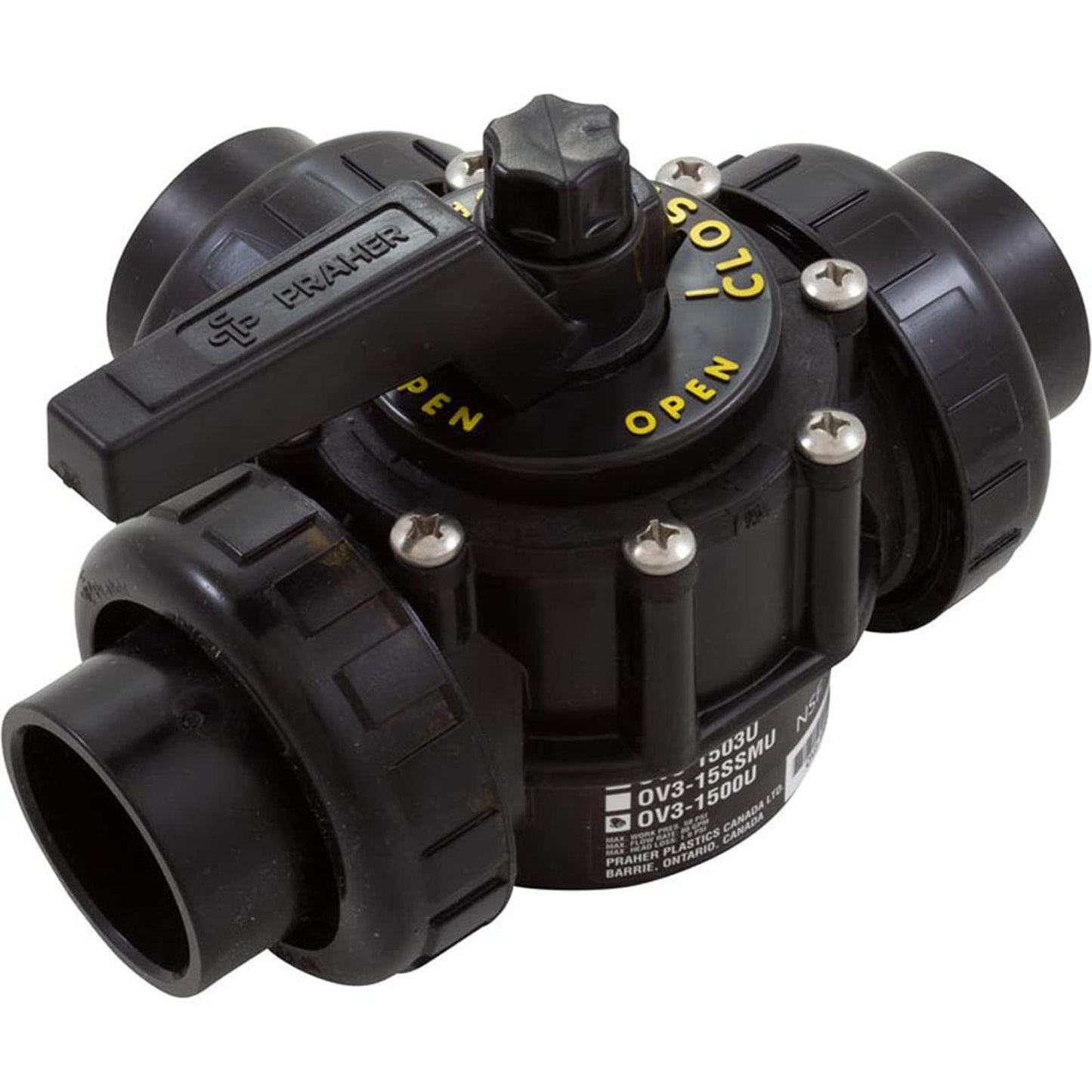 1.5IN 3 Port Valve UNIONIZED OV3-1500U