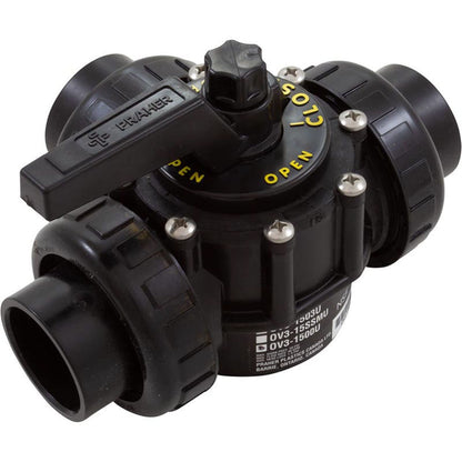 1.5IN 3 Port Valve UNIONIZED OV3-1500U