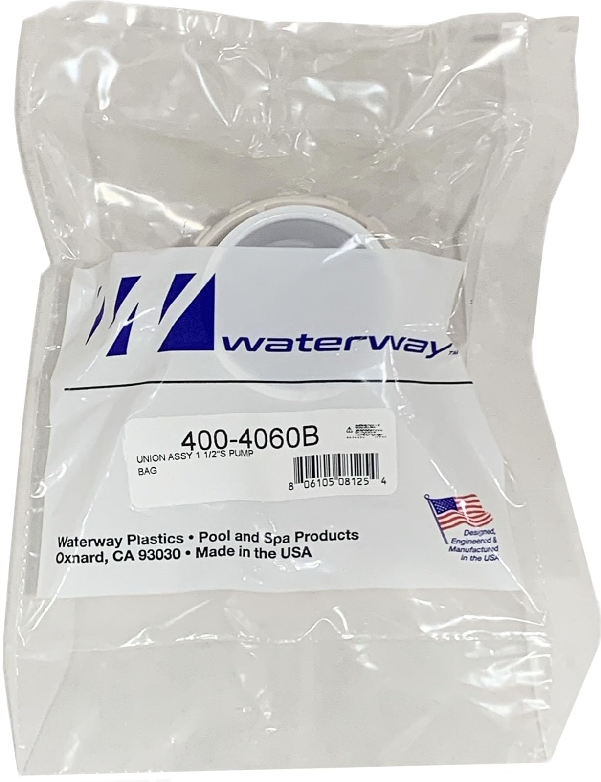 Waterway Pump or Filter Union w/Oring 400-4060B same as 400-4060